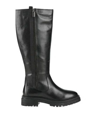 Geox Woman Boot Black Size 7 Leather