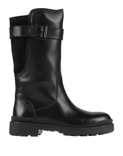 Geox Woman Boot Black Size 8 Leather