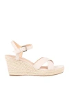 Geox Woman Espadrilles Blush Size 6 Goat Skin In Pink