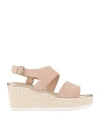 Geox Woman Sandals Blush Size 10.5 Soft Leather In Pink