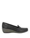 Geox Woman Loafers Black Size 10.5 Leather