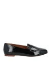 Geox Woman Loafers Black Size 7.5 Leather In Black