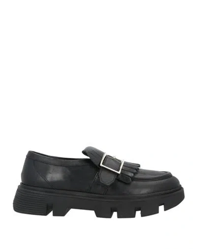 Geox Woman Loafers Black Size 10 Soft Leather