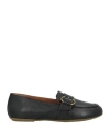 Geox Woman Loafers Black Size 8 Leather