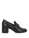 Geox Woman Loafers Black Size 8 Sheepskin In Black