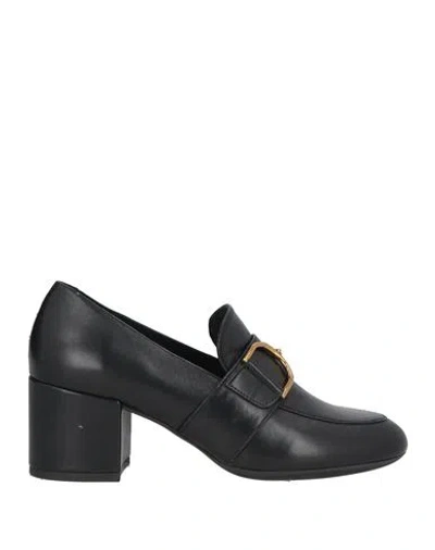 Geox Woman Loafers Black Size 8 Sheepskin