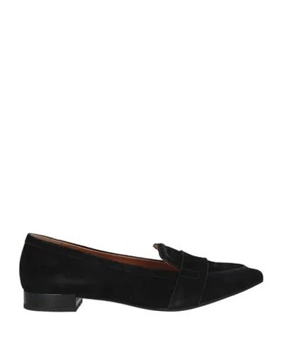 Geox Woman Loafers Black Size 8 Soft Leather