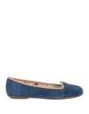 Geox Woman Loafers Blue Size 10.5 Soft Leather