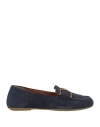 Geox Woman Loafers Navy Size 7.5 Goat Skin