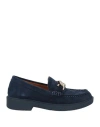 Geox Woman Loafers Navy Size 8 Leather
