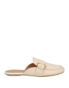 Geox Woman Mules & Clogs Beige Size 6.5 Leather In Beige