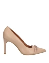 Geox Woman Pumps Antique Rose Size 7 Leather In Pink
