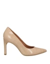 Geox Woman Pumps Beige Size 8 Leather