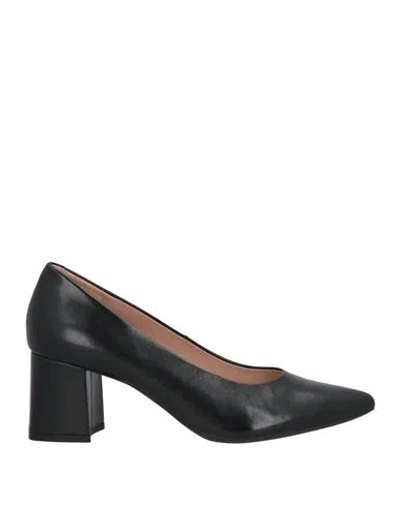 Geox Woman Pumps Black Size 7.5 Leather