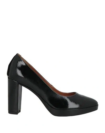 Geox Woman Pumps Black Size 8 Leather