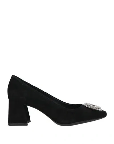 Geox Woman Pumps Black Size 8 Leather