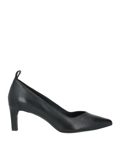 Geox Woman Pumps Black Size 8 Leather