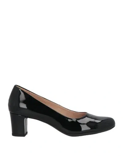 Geox Woman Pumps Black Size 8 Leather