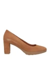 Geox Woman Pumps Tan Size 10.5 Soft Leather In Beige