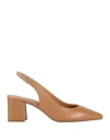 Geox Woman Pumps Camel Size 8 Sheepskin In Beige