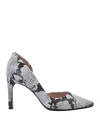 Geox Woman Pumps Light Grey Size 5 Soft Leather In Grey