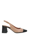 Geox Woman Pumps Light Brown Size 7 Leather In Beige