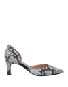 Geox Woman Pumps Light Grey Size 5 Soft Leather In Grey