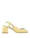 Geox Woman Pumps Lime Green Size 8 Leather
