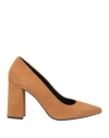 Geox Woman Pumps Tan Size 8 Soft Leather In Brown