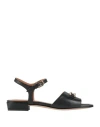 Geox Woman Sandals Black Size 7.5 Leather