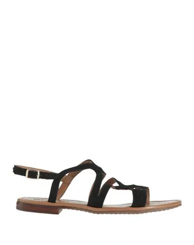Geox Woman Sandals Black Size 8 Leather
