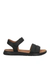 Geox Woman Sandals Black Size 8 Textile Fibers In Black