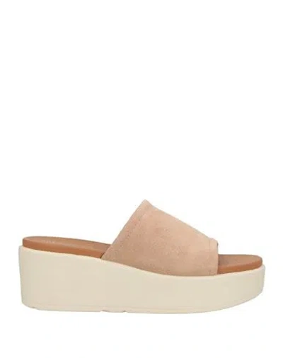 Geox Woman Sandals Blush Size 8 Leather In Pink