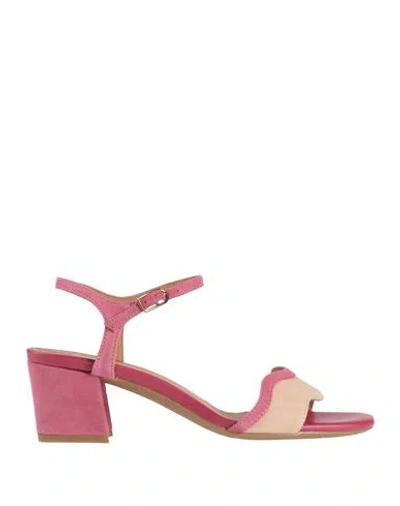 Geox Woman Sandals Mauve Size 8 Leather In Purple