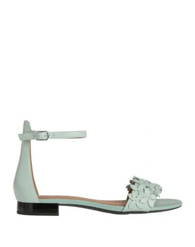 Geox Woman Sandals Sage Green Size 5 Soft Leather