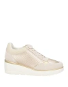Geox Woman Sneakers Beige Size 10 Soft Leather In Beige