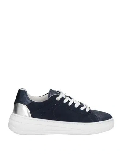 Geox Woman Sneakers Midnight Blue Size 7 Textile Fibers