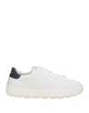 Geox Woman Sneakers Off White Size 8 Leather In Off White