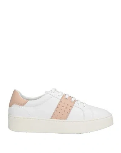 Geox Woman Sneakers White Size 8 Leather
