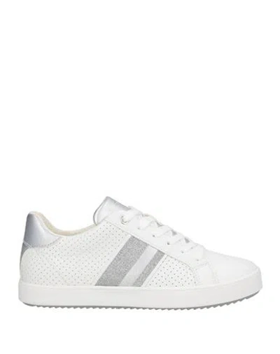 Geox Woman Sneakers White Size 8 Leather