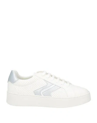 Geox Woman Sneakers White Size 8 Textile Fibers