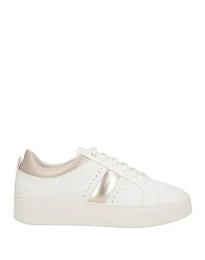 Geox Woman Sneakers White Size 8 Textile Fibers In White