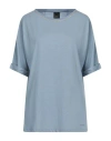 Geox Woman T-shirt Light Blue Size L Cotton, Modal
