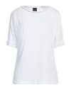 Geox Woman T-shirt White Size S Cotton, Modal