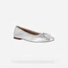 Geox Women Marsilea Flats In Silver In Silver