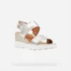 Geox Spherica Wedge Sandal In Gold