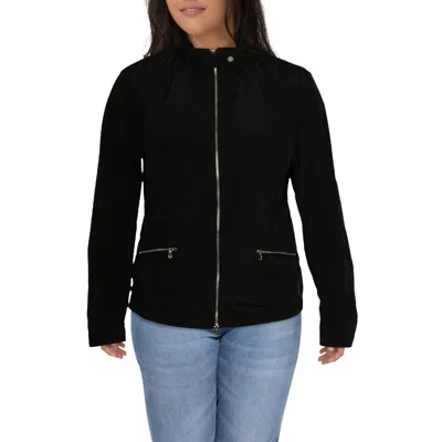 Geox Womens Lightweight Cold Weather Raincoat In Black