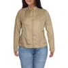 Geox Womens Lightweight Cold Weather Windbreaker Jacket In Brown