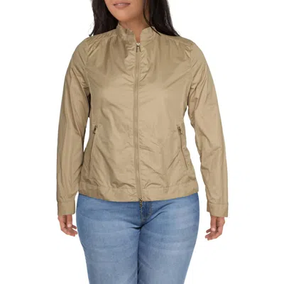 Geox Womens Lightweight Cold Weather Windbreaker Jacket In Brown