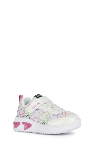 Geox Girls' Assister Light Up Sneakers - Toddler, Little Kid, Big Kid In White Misc